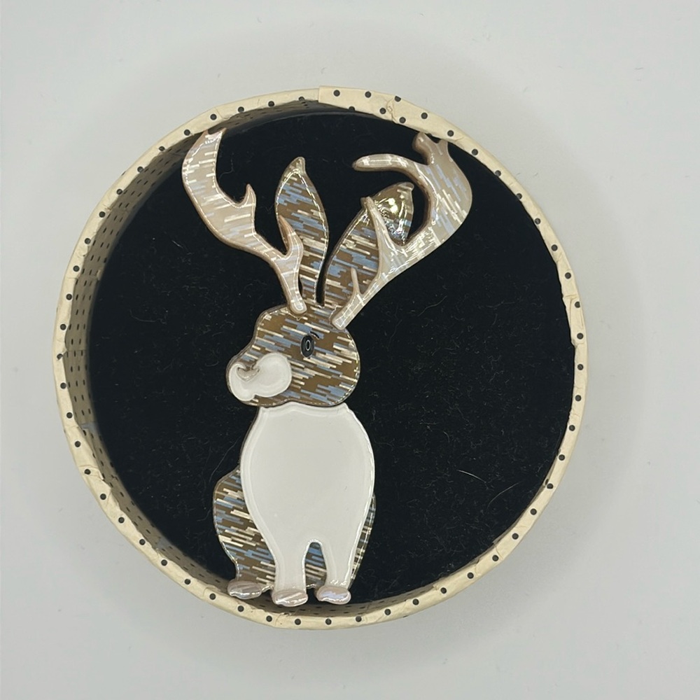 Jackelope brooch
